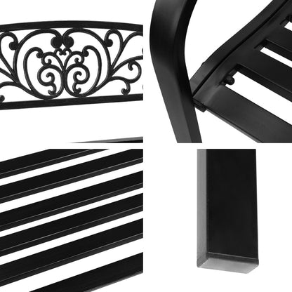 Gardeon Outdoor Garden Bench - Black-Furniture &gt; Outdoor-PEROZ Accessories
