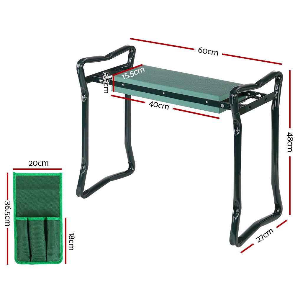 Gardeon Garden Kneeler Padded Seat Stool Outdoor Bench Knee Pad Foldable 3-in-1-Home &amp; Garden &gt; Garden Tools-PEROZ Accessories