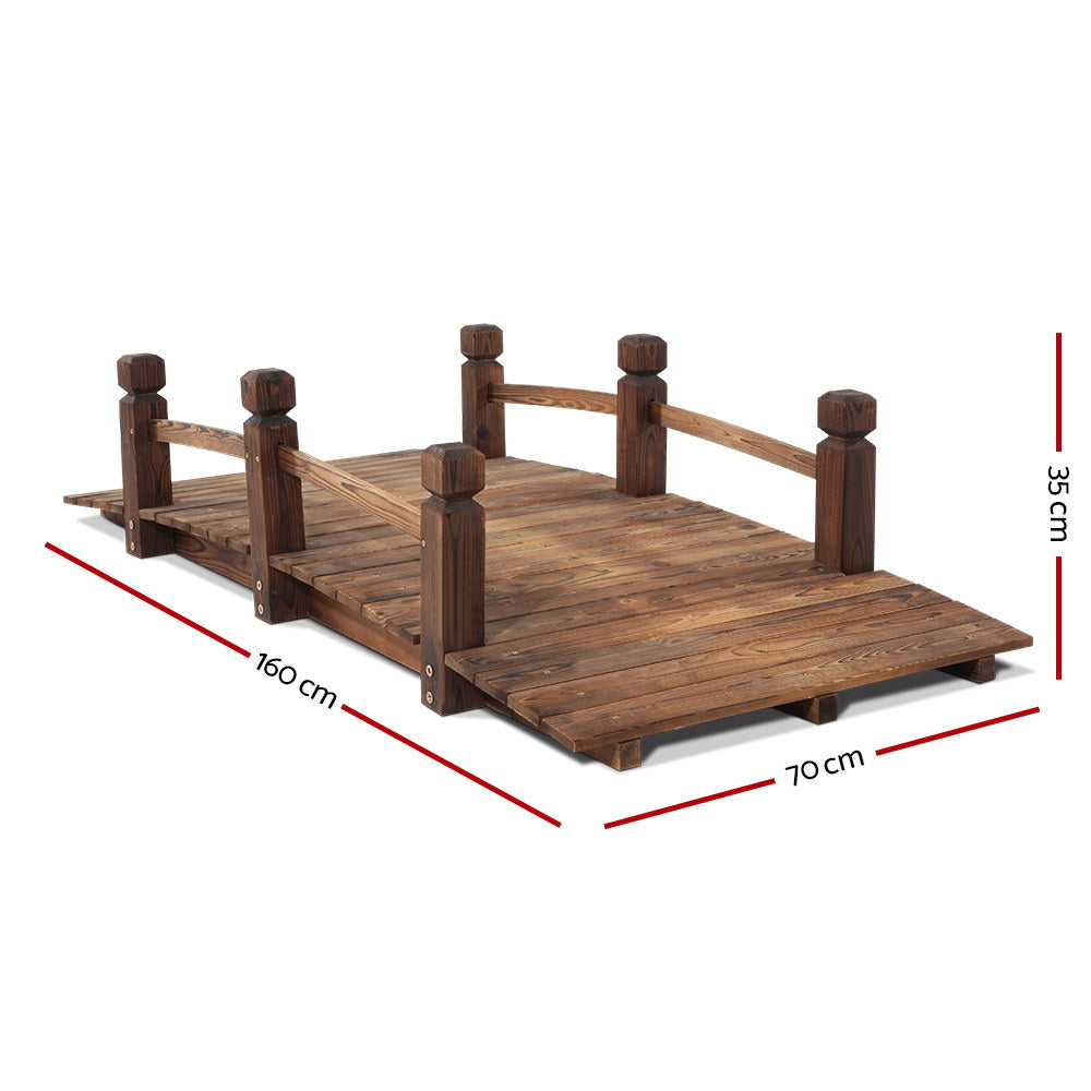 Wooden Rustic Bridge 160cm-Home &amp; Garden &gt; DIY-PEROZ Accessories