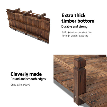 Wooden Rustic Bridge 160cm-Home &amp; Garden &gt; DIY-PEROZ Accessories