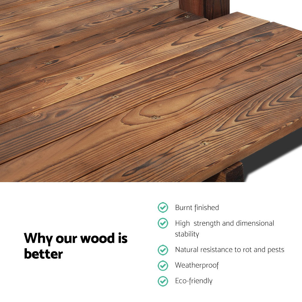 Wooden Rustic Bridge 160cm-Home &amp; Garden &gt; DIY-PEROZ Accessories