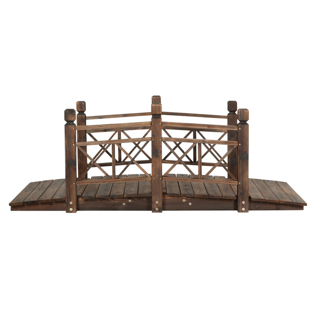 Gardeon Garden Ornaments Wooden Rustic Bridge Decor Outdoor Decoration Yard-Furniture &gt; Outdoor-PEROZ Accessories