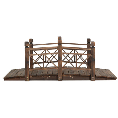Gardeon Garden Ornaments Wooden Rustic Bridge Decor Outdoor Decoration Yard-Furniture &gt; Outdoor-PEROZ Accessories