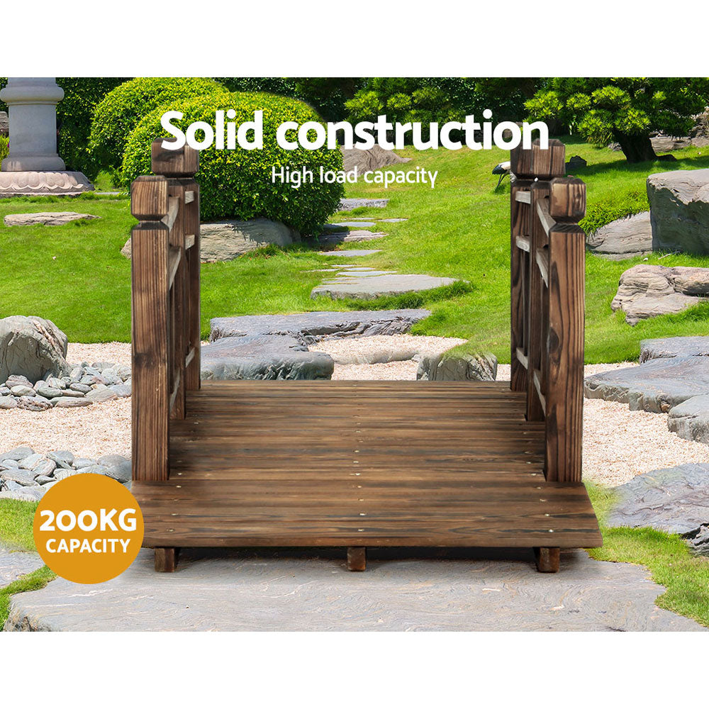 Gardeon Garden Ornaments Wooden Rustic Bridge Decor Outdoor Decoration Yard-Furniture &gt; Outdoor-PEROZ Accessories