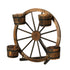 Gardeon Garden Ornaments Decor Wooden Wagon Wheel Rustic Outdoor Planter flower-Furniture > Outdoor-PEROZ Accessories