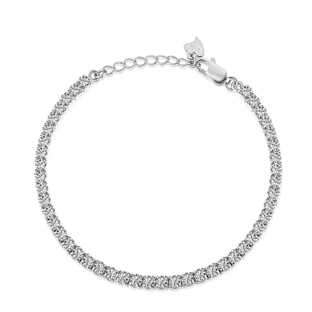Anyco Bracelet Multi Color Cubic Zircon Iced Out Bling Full Stones 925S Sterling Silver Women CZ Tennis Gold Bracelets-Bracelets-PEROZ Accessories