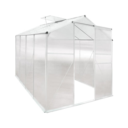 Shop Livsip Greenhouse Aluminium Green House Shed Polycarbonate Walk in 2.52x1.9M  | PEROZ Australia