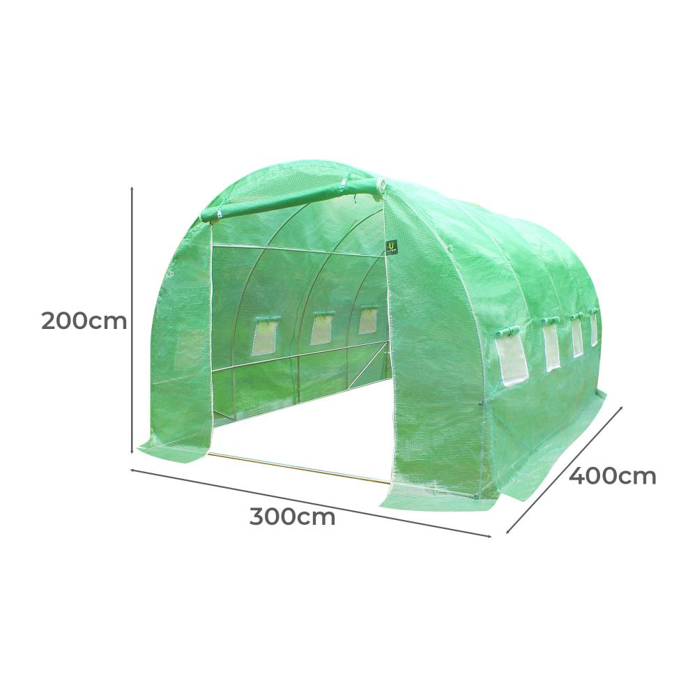 Livsip Greenhouse 4x3x2m Walk in Green House Plant Tunnel