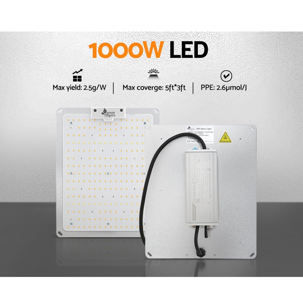 Greenfingers Max 1000W LED Grow Light Full Spectrum Indoor Veg Flower All Stage-Home &amp; Garden &gt; Green Houses-PEROZ Accessories