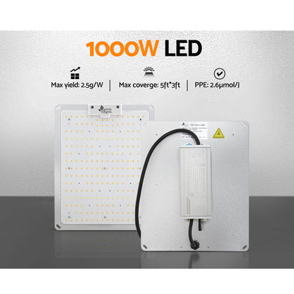 Greenfingers Max 1000W LED Grow Light Full Spectrum Indoor Veg Flower All Stage-Home &amp; Garden &gt; Green Houses-PEROZ Accessories