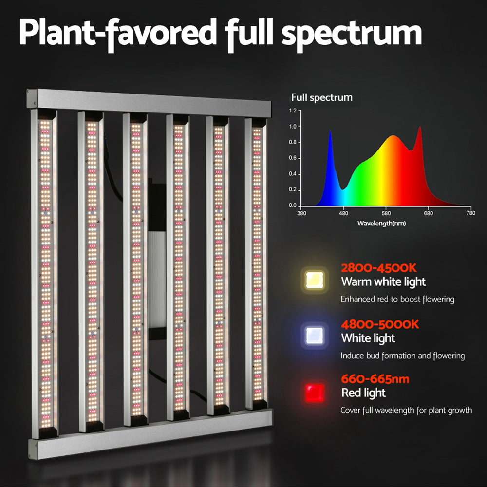 Greenfingers Grow Light 4800W LED Full Spectrum Lights Veg Flower All Stage-Home &amp; Garden &gt; Green Houses-PEROZ Accessories