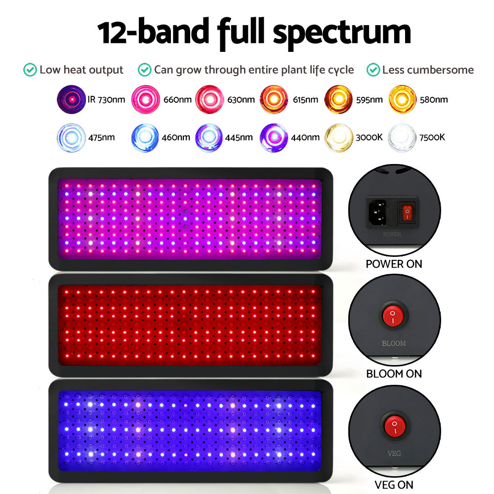 Greenfingers 2000W LED Grow Light Full Spectrum-Home &amp; Garden &gt; Lighting-PEROZ Accessories
