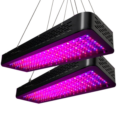 Greenfingers Set of 2 LED Grow Light Kit Hydroponic System 2000W Full Spectrum Indoor-Home &amp; Garden &gt; Green Houses-PEROZ Accessories