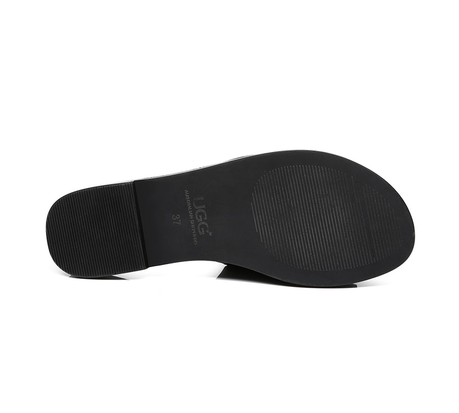 Australian Shepherd Women Sandal Sophie Slip On Slides-Sandals-PEROZ Accessories