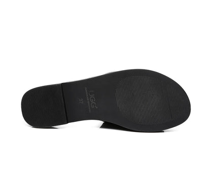 Australian Shepherd Women Sandal Sophie Slip On Slides-Sandals-PEROZ Accessories
