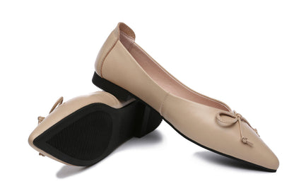 Australian Shepherd Leather Ballet Flats Women Paulina-Flats-PEROZ Accessories