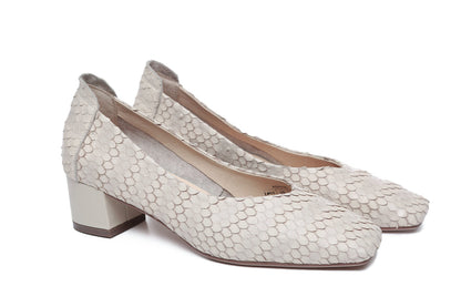 Australian Shepherd Leather Low Block Heel Women Sonja-Heels-PEROZ Accessories