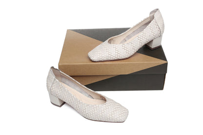 Australian Shepherd Leather Low Block Heel Women Sonja-Heels-PEROZ Accessories