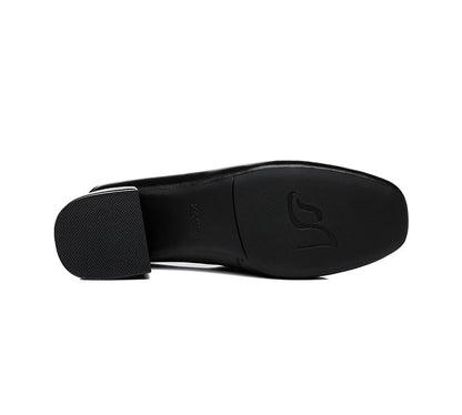 TARRAMARRA Leather Low Block Heels Women Mia-Heels-PEROZ Accessories