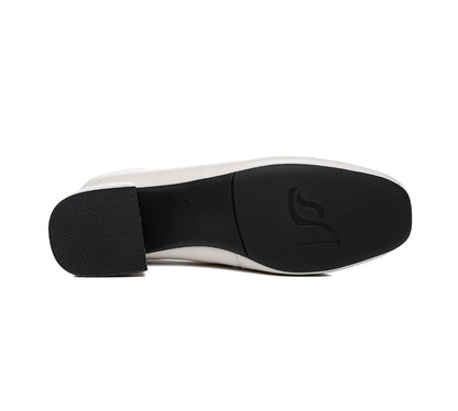 TARRAMARRA Leather Low Block Heels Women Mia-Heels-PEROZ Accessories