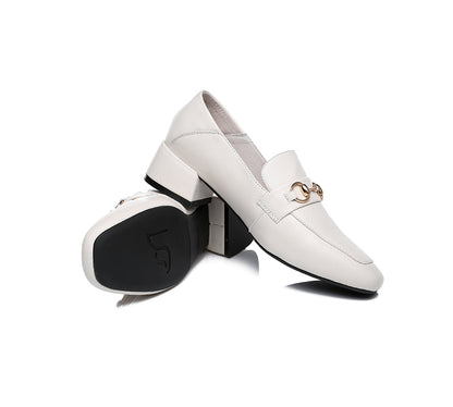 TARRAMARRA Leather Low Block Heels Women Mia-Heels-PEROZ Accessories