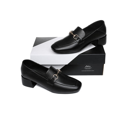 TARRAMARRA Leather Low Block Heels Women Mia-Heels-PEROZ Accessories