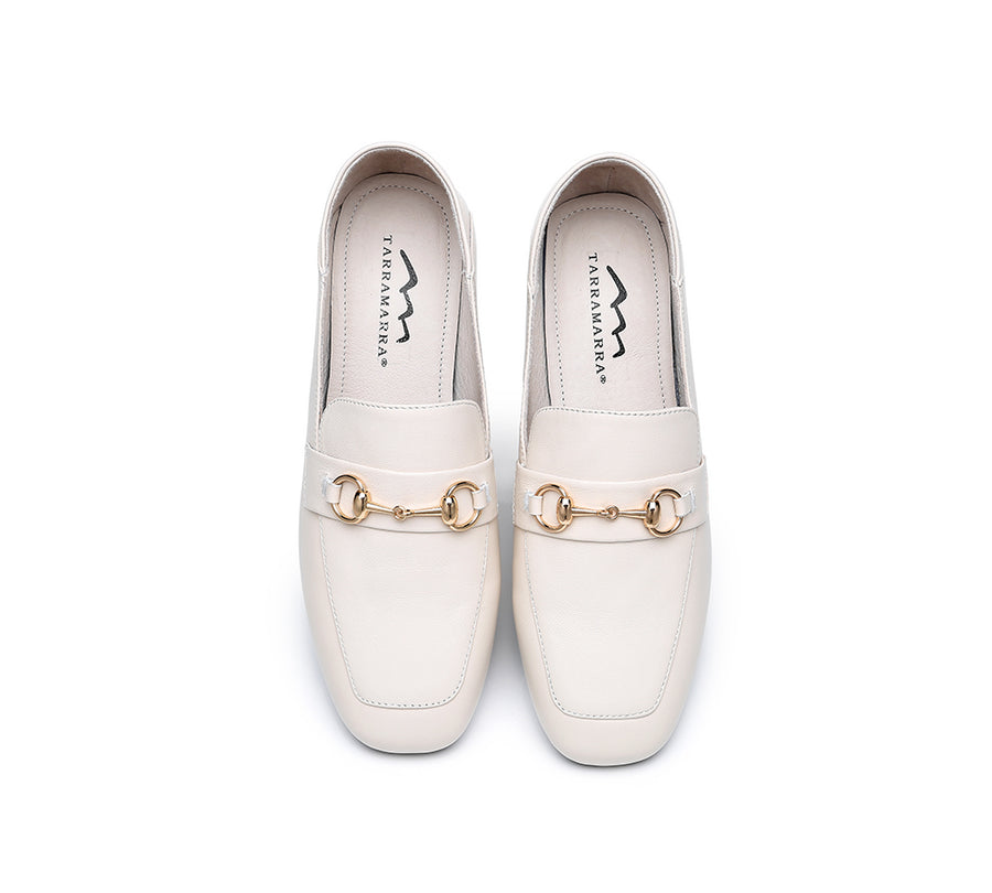 TARRAMARRA Leather Low Block Heels Women Mia-Heels-PEROZ Accessories