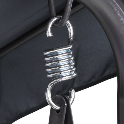 Gardeon Outdoor Swing Chair Hammock Bench Seat Canopy Cushion Furniture Grey-Furniture &gt; Outdoor-PEROZ Accessories