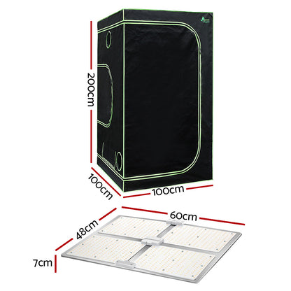Greenfingers Grow Tent 4500W LED Grow Light Hydroponics Kits Hydroponic System-Home &amp; Garden &gt; Green Houses-PEROZ Accessories