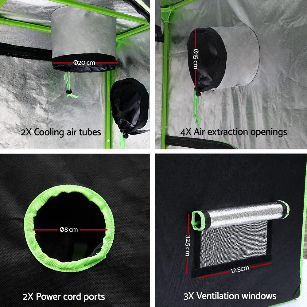 Green Fingers 200cm Hydroponic Grow Tent-Home &amp; Garden &gt; Green Houses-PEROZ Accessories