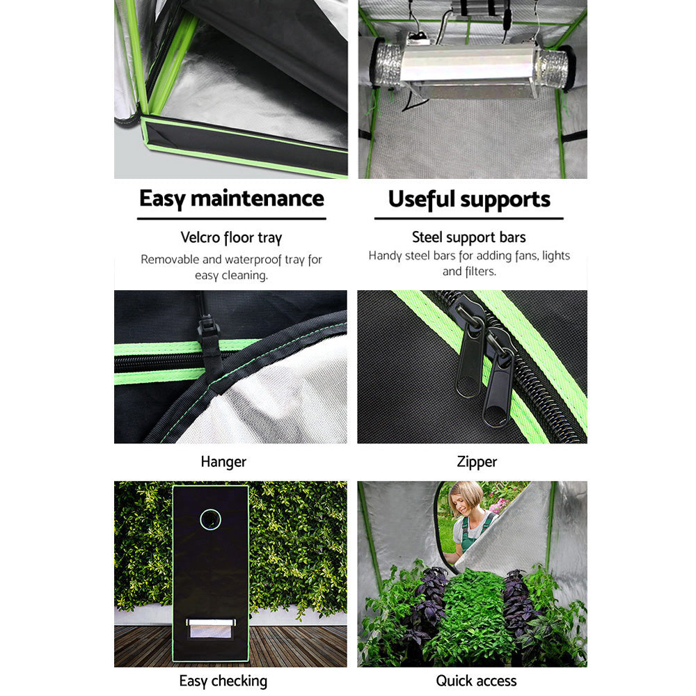 Green Fingers 200cm Hydroponic Grow Tent-Home &amp; Garden &gt; Green Houses-PEROZ Accessories