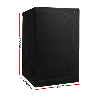 Greenfingers Hydroponics Indor Grow Tent Kits Reflective 1.2X1.2X2M 600D Oxford-Home &amp; Garden &gt; Green Houses-PEROZ Accessories