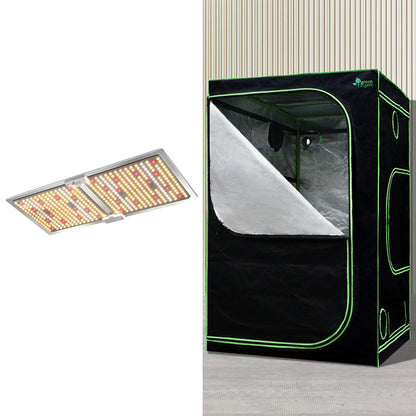Greenfingers Grow Tent 2200W LED Grow Light Hydroponics Kits System 1.2x1.2x2M-Home &amp; Garden &gt; Green Houses-PEROZ Accessories