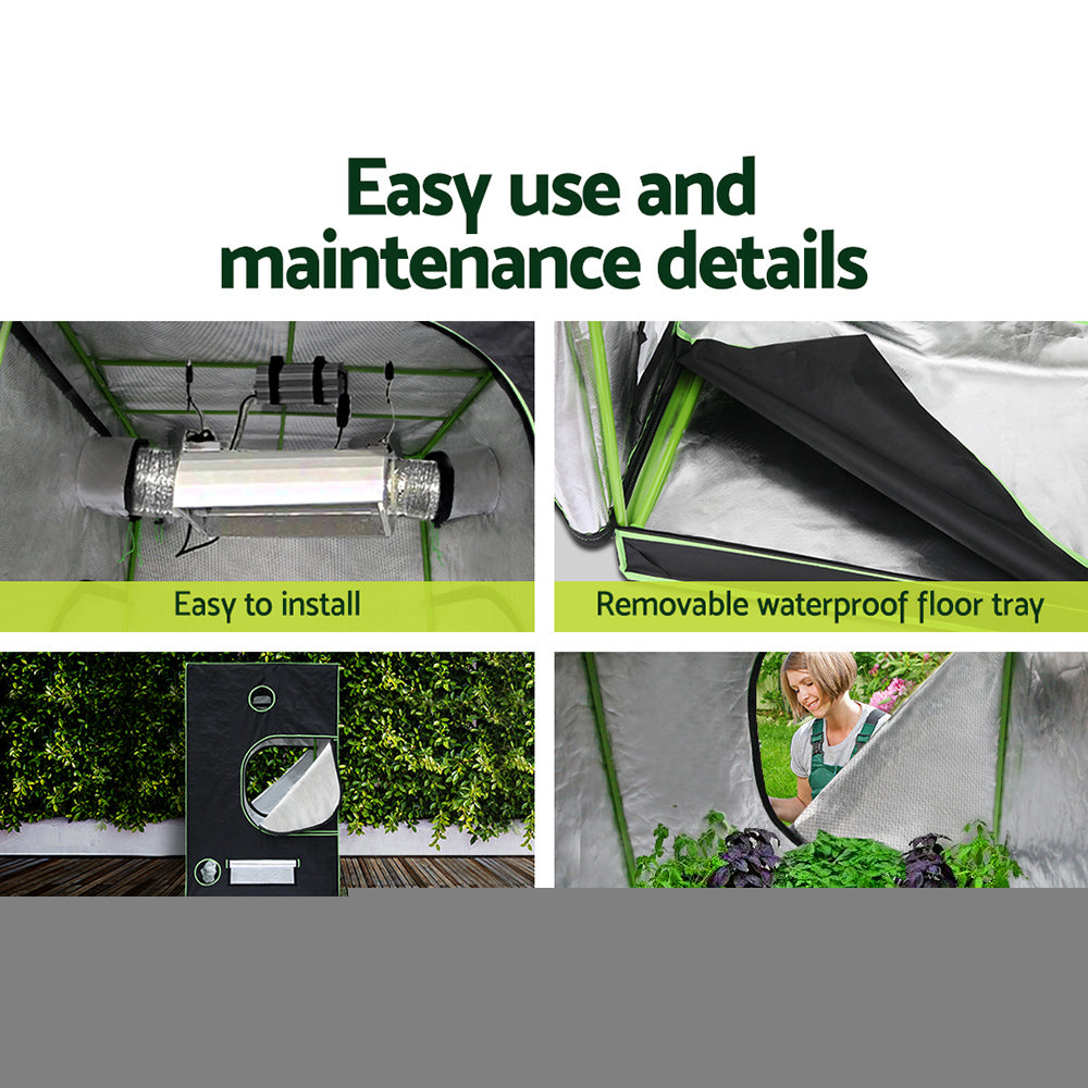 Greenfingers Grow Tent 4500W LED Grow Light Hydroponic Kits System 1.5x1.5x2M-Home &amp; Garden &gt; Green Houses-PEROZ Accessories