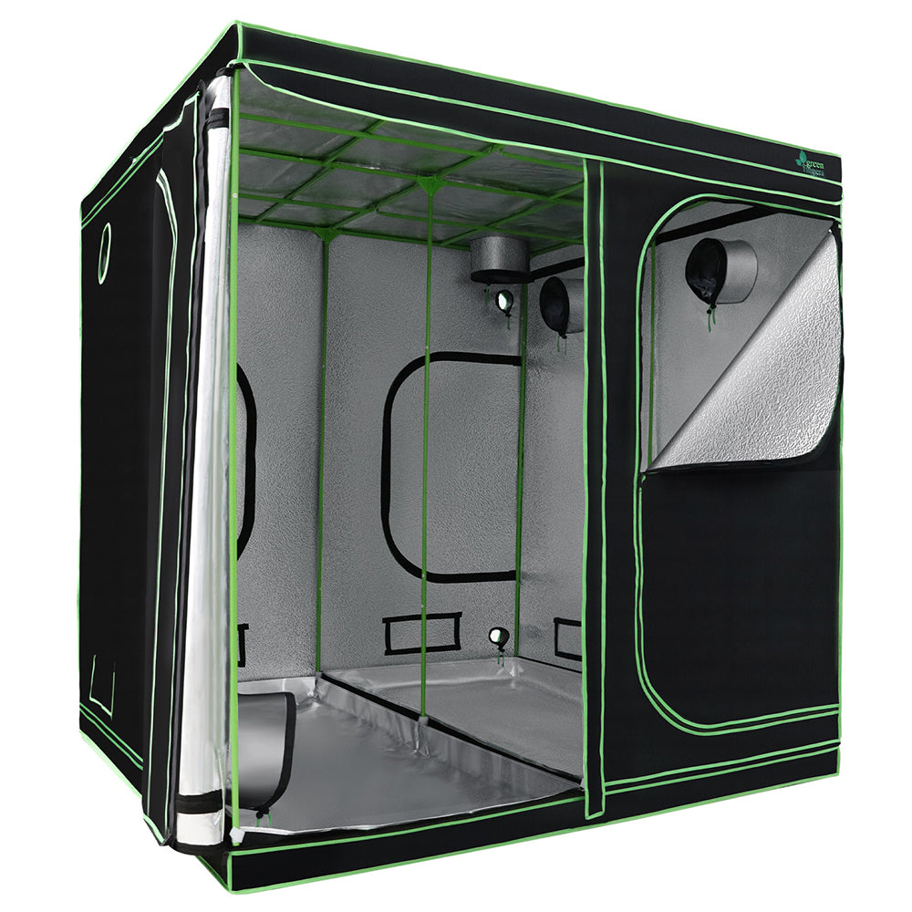 Greenfingers Grow Tent Kits 200x 200 x 200cm Hydroponics Indoor Grow System-Home &amp; Garden &gt; Green Houses-PEROZ Accessories