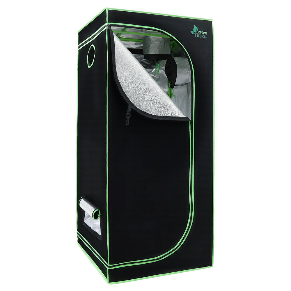 Greenfingers Grow Tent Kits 1680D Oxford 0.7MX0.7MX1.6M Hydroponics Grow System-Home &amp; Garden &gt; Green Houses-PEROZ Accessories