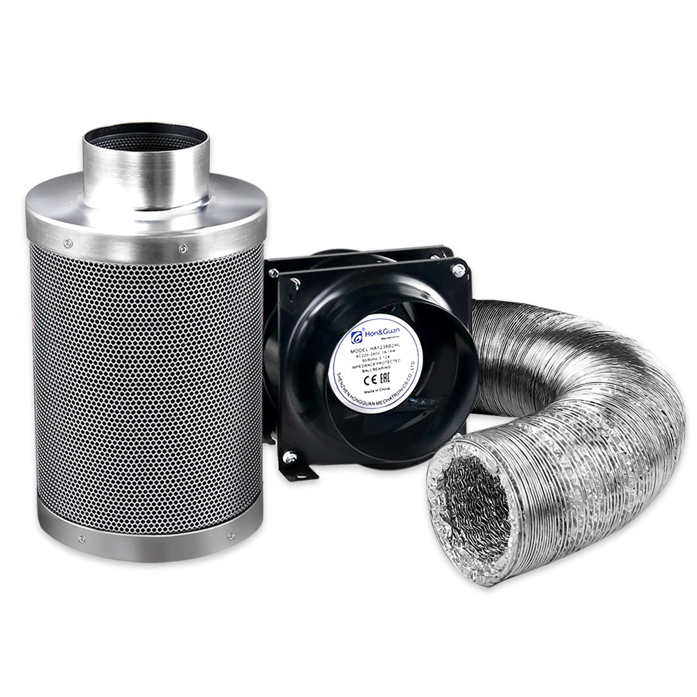 Greenfingers Ventilation Fan and Active Carbon Filter Ducting Kit-Home &amp; Garden &gt; Green Houses-PEROZ Accessories