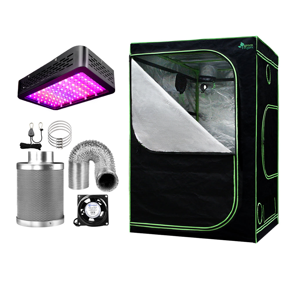 Greenfingers Grow Tent 1000W LED Grow Light 150X150X200cm Mylar 6&quot; Ventilation-Home &amp; Garden &gt; Green Houses-PEROZ Accessories