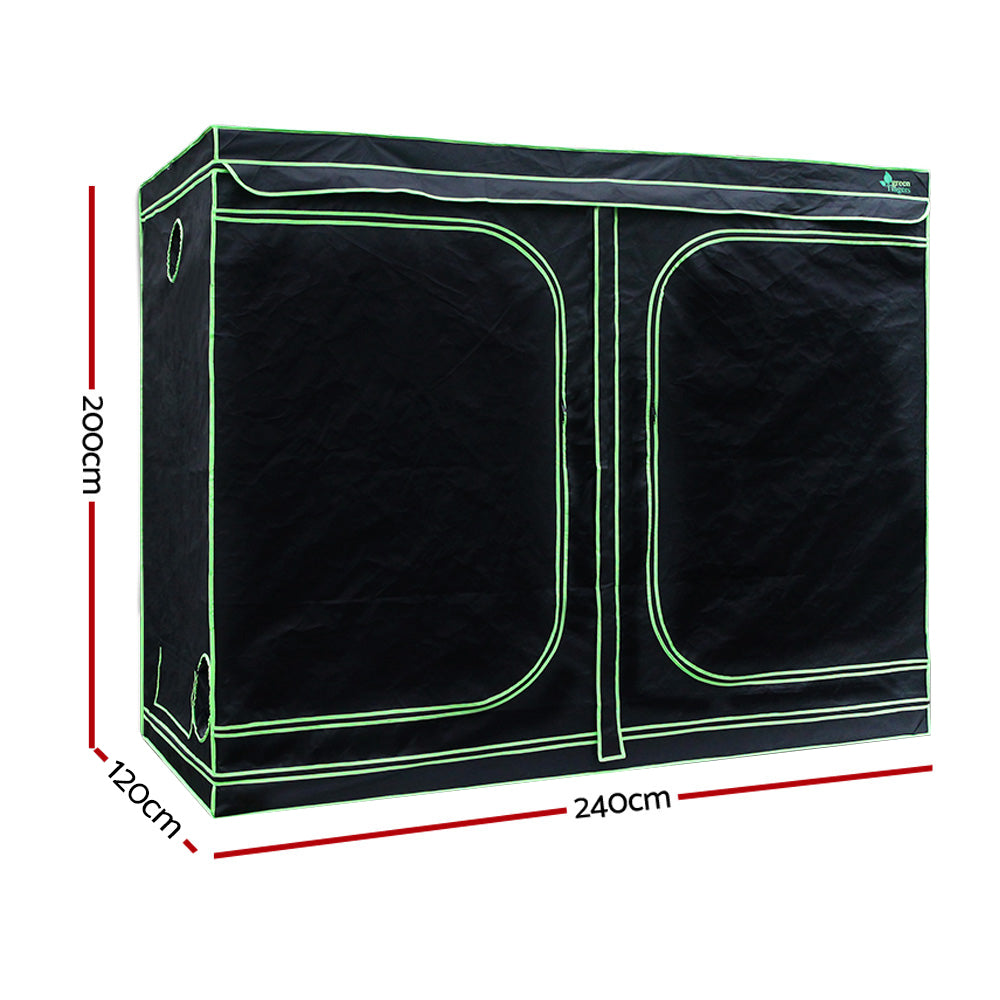 Greenfingers Grow Tent 2000W LED Grow Light 240X120X200cm Mylar 6&quot; Ventilation-Home &amp; Garden &gt; Green Houses-PEROZ Accessories