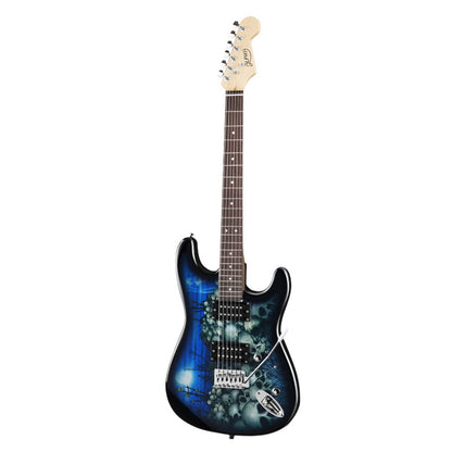 Alpha Electric Guitar Music String Instrument Rock Blue Carry Bag Steel String-Audio &amp; Video &gt; Musical Instrument &amp; Accessories-PEROZ Accessories