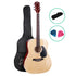 ALPHA 41 Inch Wooden Acoustic Guitar Natural Wood-Audio & Video > Musical Instrument & Accessories-PEROZ Accessories