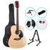 ALPHA 41 Inch Wooden Acoustic Guitar with Accessories set Natural Wood-Audio & Video > Musical Instrument & Accessories-PEROZ Accessories