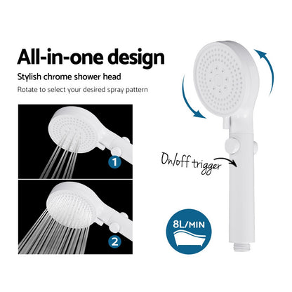 Devanti Portable Gas Water Heater 8LPM Outdoor Camping Shower Grey-Outdoor &gt; Camping-PEROZ Accessories