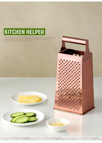 Anygleam Rose Gold Stainless Steel 1Pc Multi-Slicer for Buffet and Restaurant Kitchenware-Kitchen Tools &amp; Utensils-PEROZ Accessories