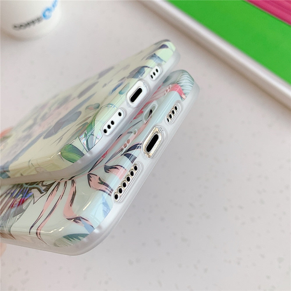 Anymob iPhone Dark Blue Marble Phone Case Soft Silicone Cover-Mobile Phone Cases-PEROZ Accessories