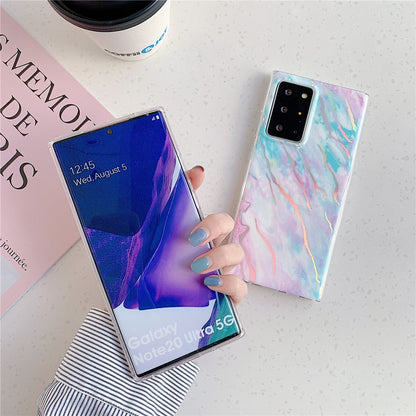 Anymob Samsung Pink And Lavender Laser Gradient Marble Phone Case Silicon Cover-Mobile Phone Cases-PEROZ Accessories