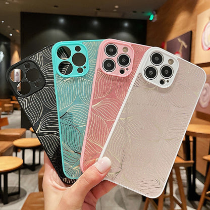 Anymob iPhone Case Pink Glitter Flower Phone Silicone Colorful Laser Back Cover-Mobile Phone Cases-PEROZ Accessories
