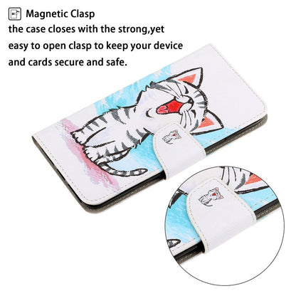 Anymob Samsung Ocean Magnetic Flip Wallet Case Painted Leather Phone Cover-Mobile Phone Cases-PEROZ Accessories