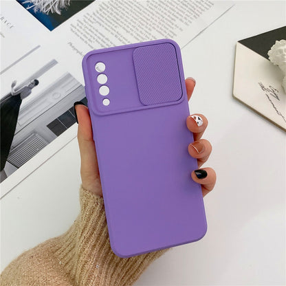 Anymob Samsung Case Red Camera Lens Protection Phone Color Candy Soft Back Cover-Mobile Phone Cases-PEROZ Accessories