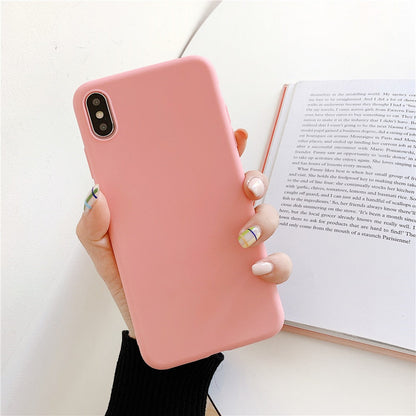 Anymob iPhone Red Candy Color Silicone Phone Case Soft TPU Back Cases Cover-Mobile Phone Cases-PEROZ Accessories
